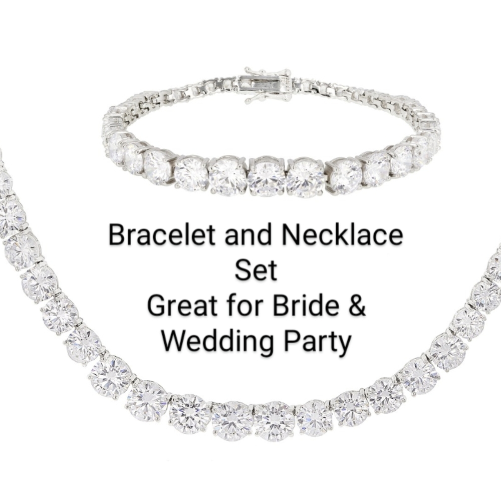 SALE PRICED! Bracelet & Necklace, White Cubic Zirconia, NWT, Multiple Available